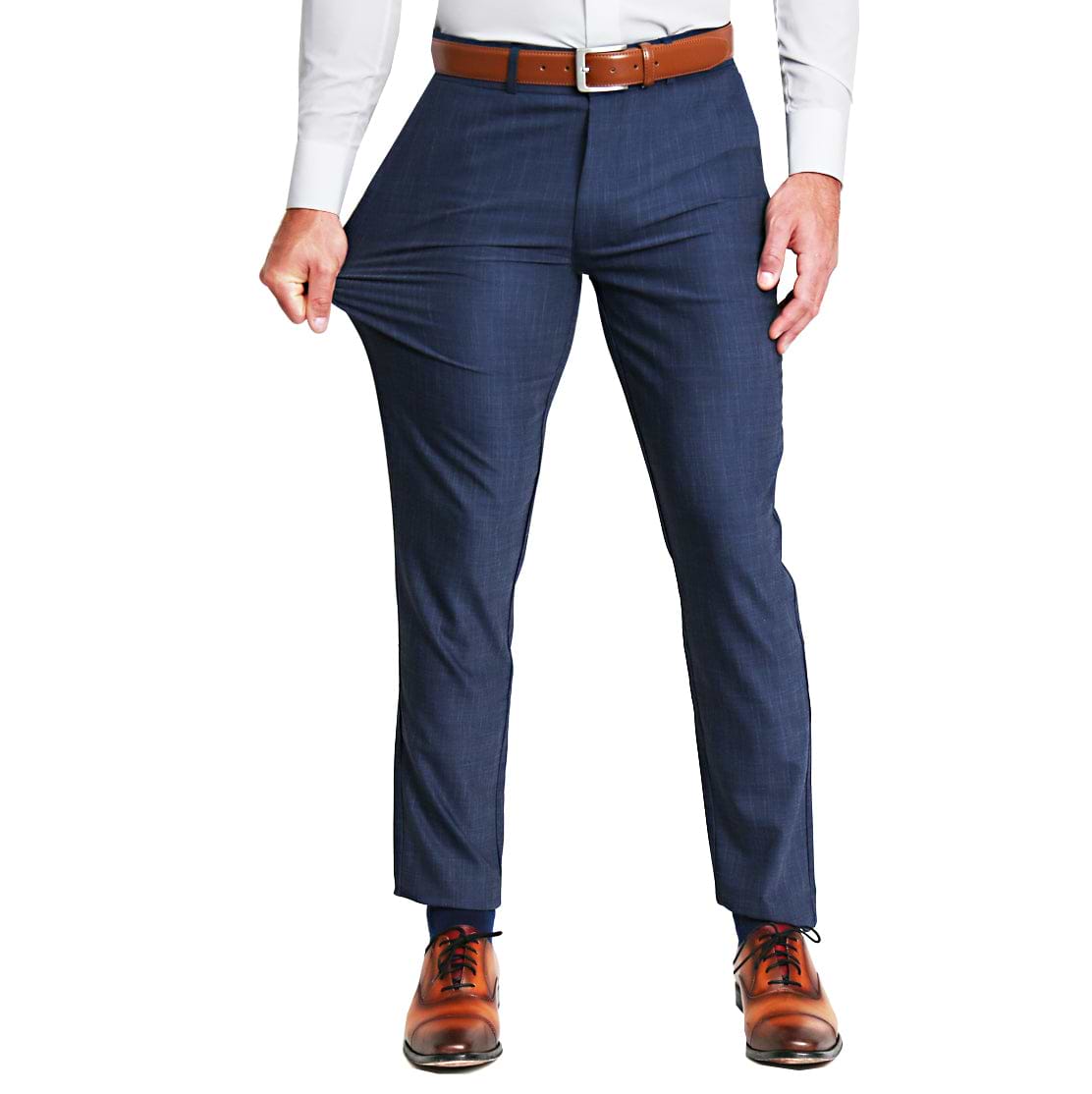 Ben Sherman | Men's Blue Athletic Fit Suit Trouser | Suit Direct