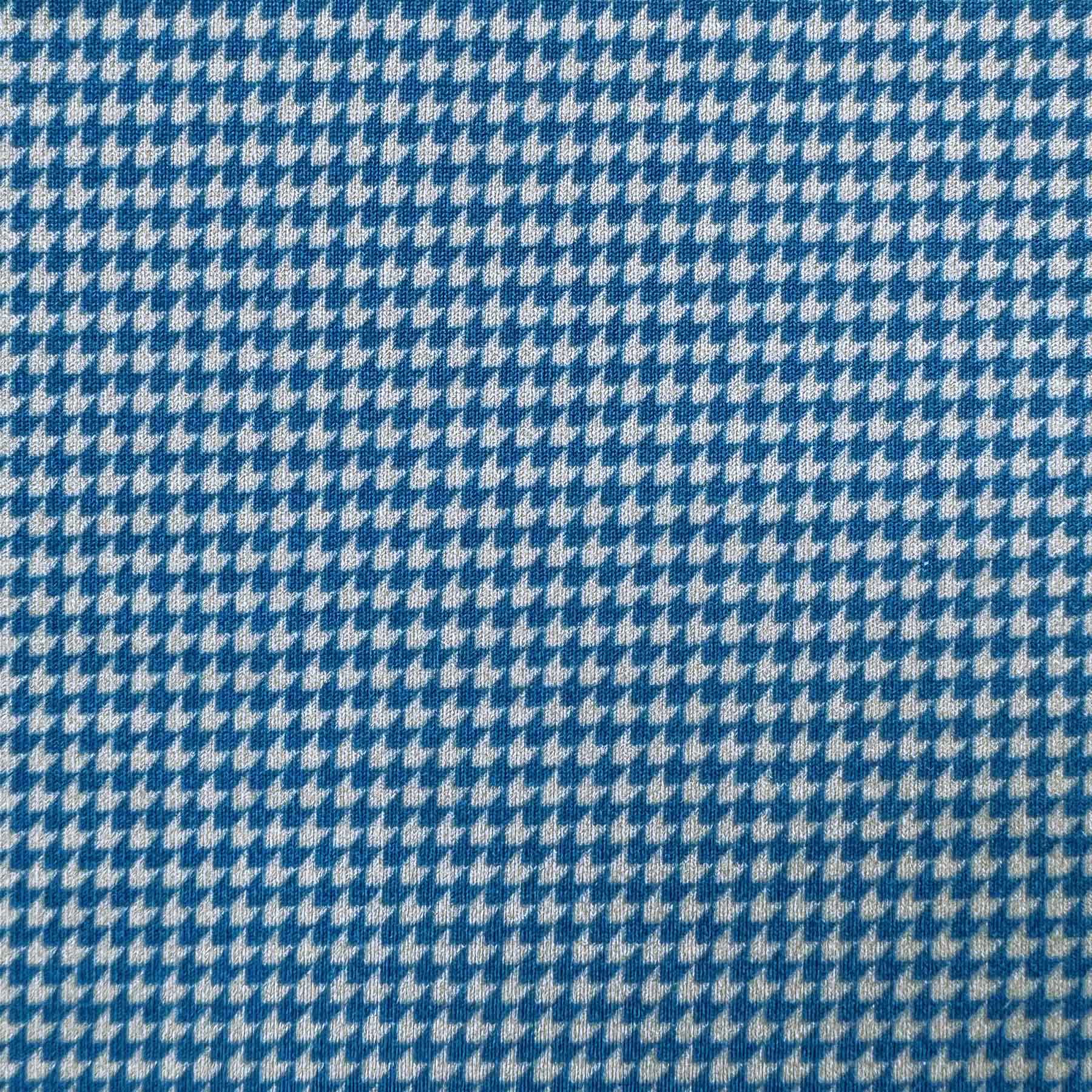 "The Castle Rock" Sky Blue Mini Houndstooth