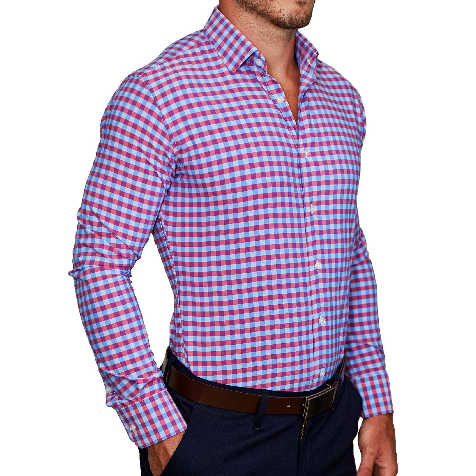 "The Langford" Red and Blue Big Gingham