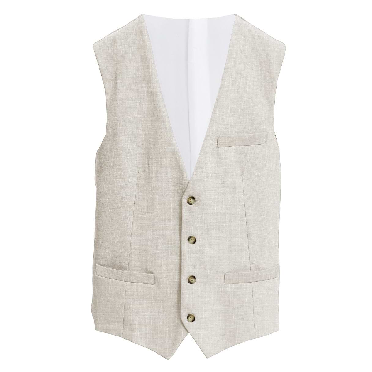 Athletic Fit Stretch Suit Vest - Lightweight Heathered Bamboo