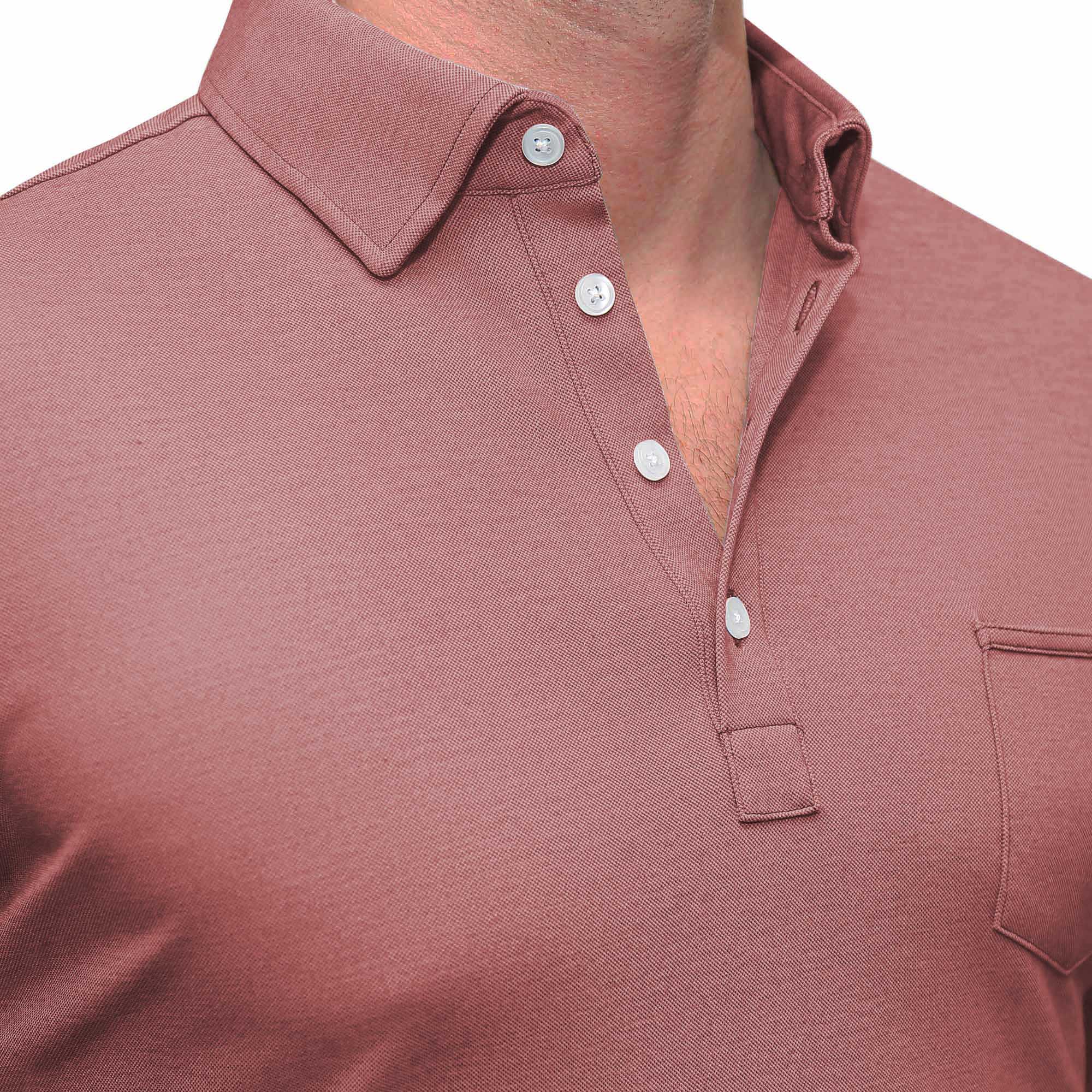  the avery maroon pique polo