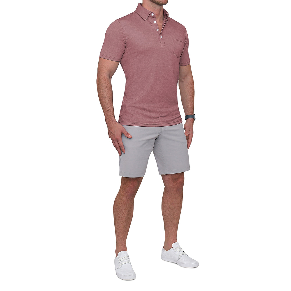 Maroon Fine Pique Polo Shirt main image 0