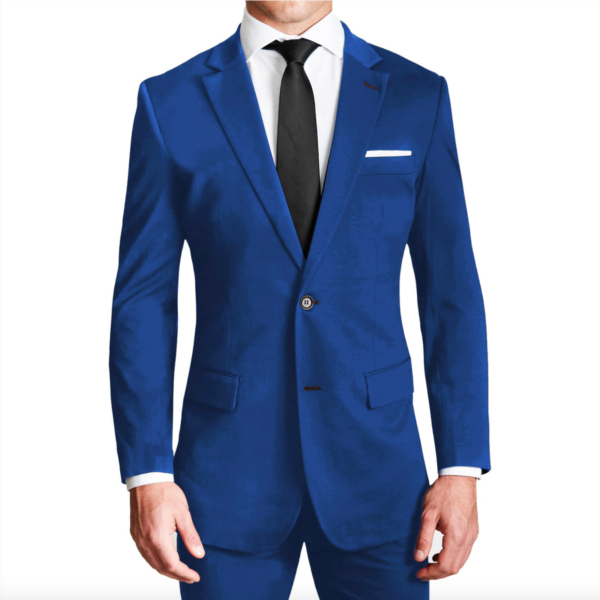 Athletic Fit Stretch Blazer - Solid Royal Blue