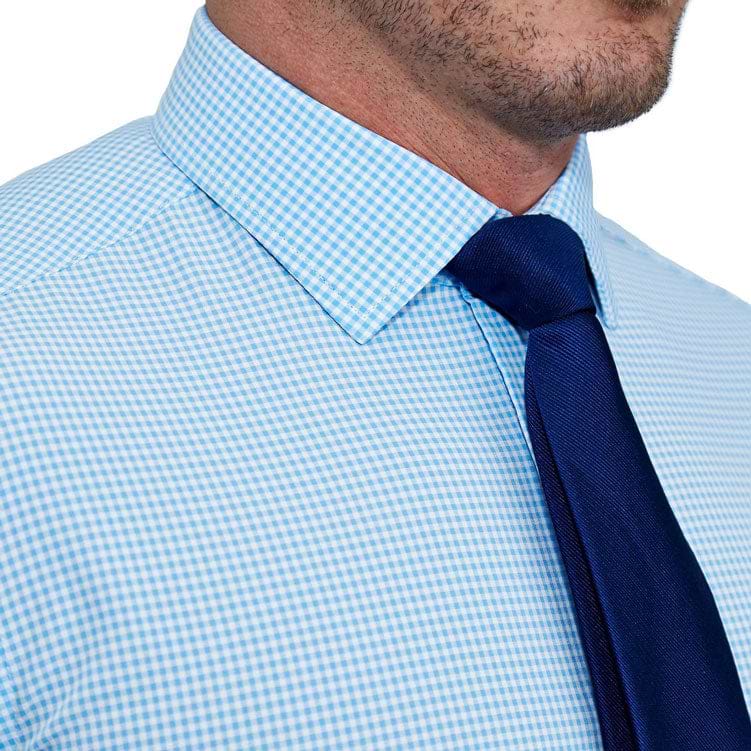 "The Lewan" Light Blue Middle Check