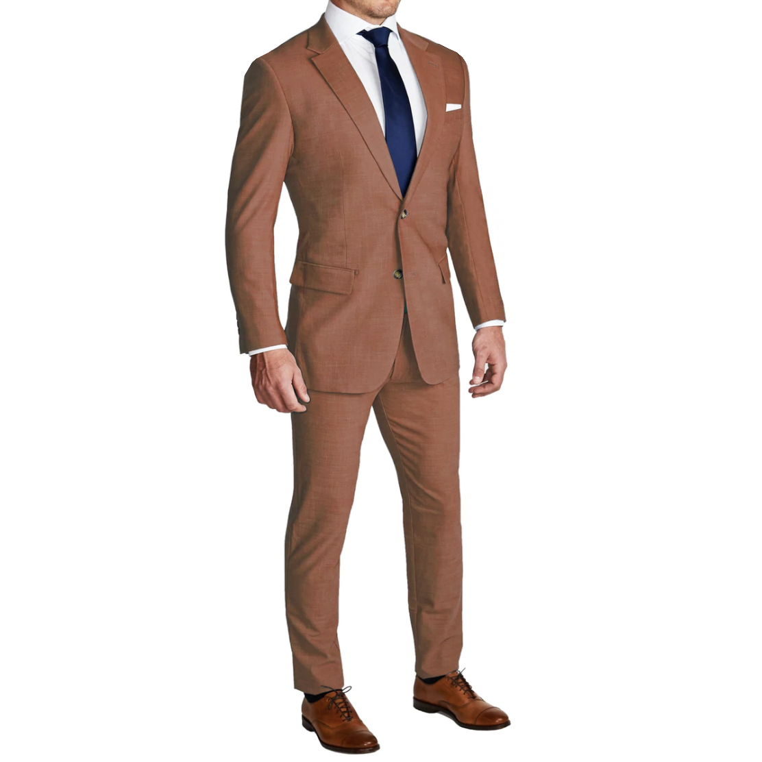 Athletic Fit Stretch Blazer - Heathered Copper