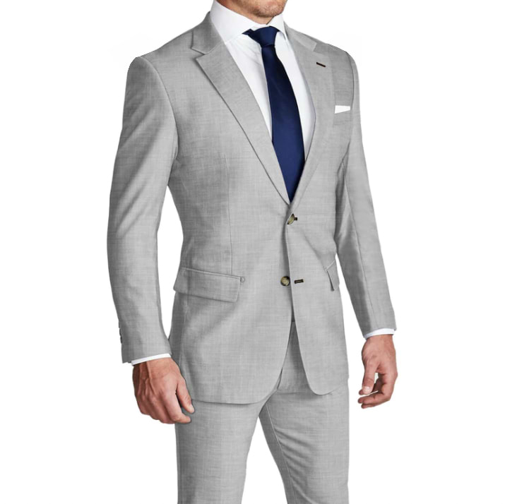 Light Grey Suit Custom Made Light Middle Grey Men Suits, Tailor Made Light  Medium Gray Suits For Men, Gray Wedding Suits For Men - Suits - AliExpress