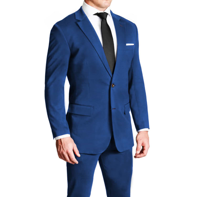 Athletic Fit Stretch Blazer - Solid Royal Blue