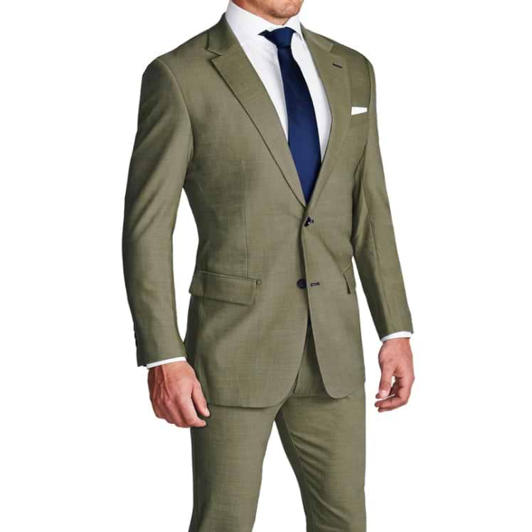 Trent Slim Fit Dark Green Suit – MenSuitsPage