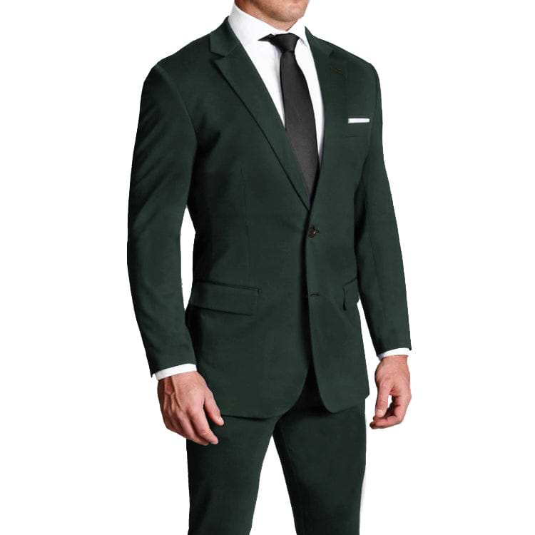 Athletic Fit Stretch Blazer - Solid Hunter Green