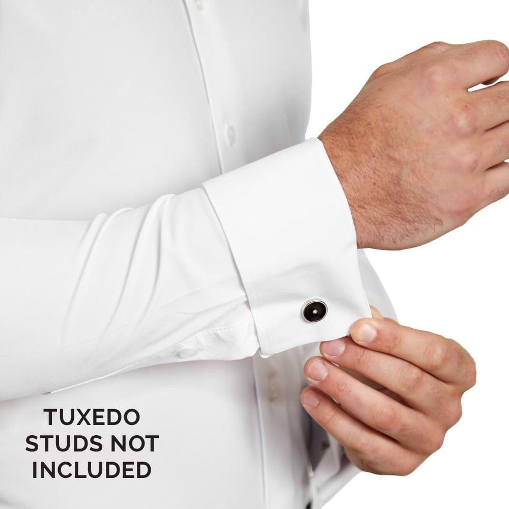 The Solid White Tuxedo Shirt