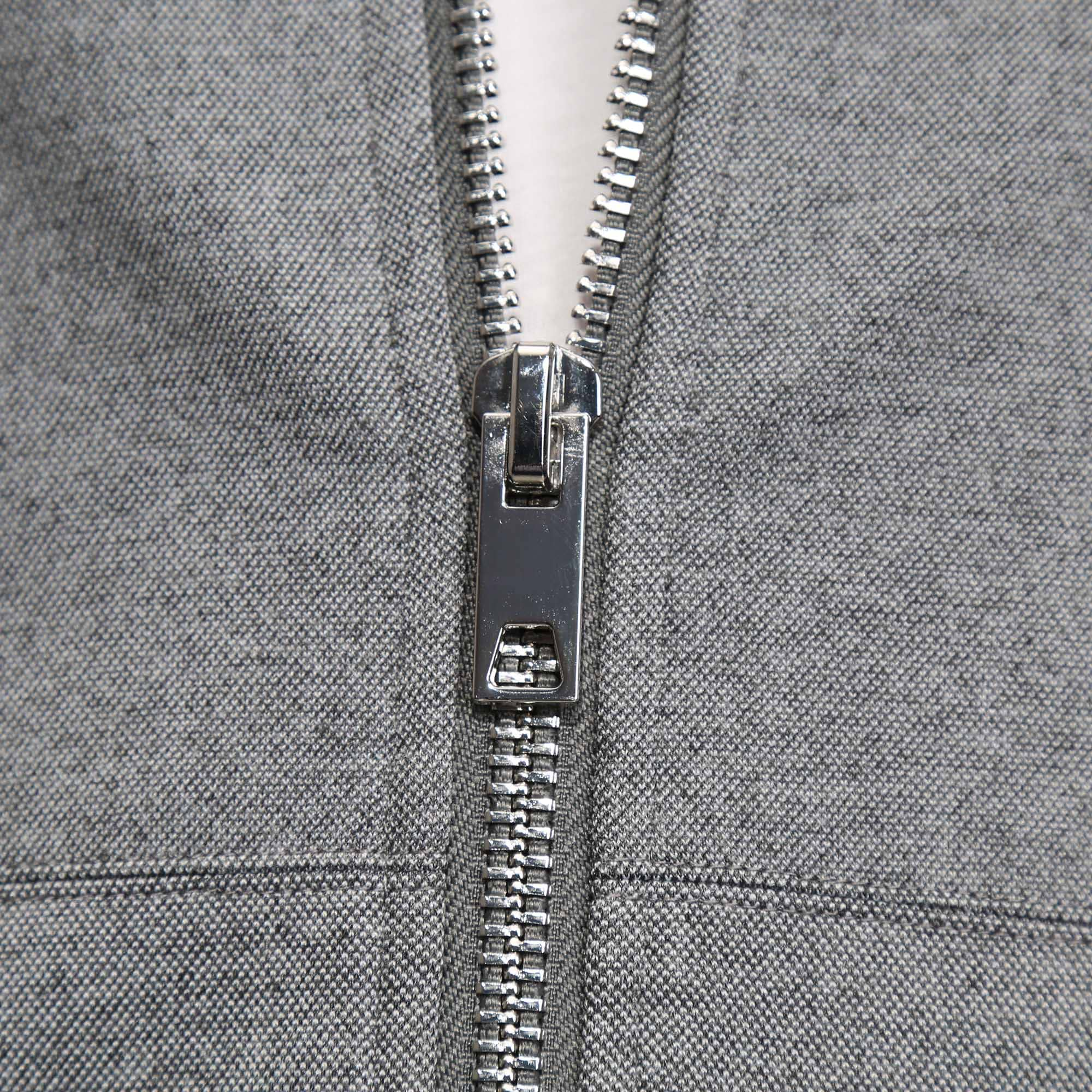 Knit Stretch Bomber - Grey