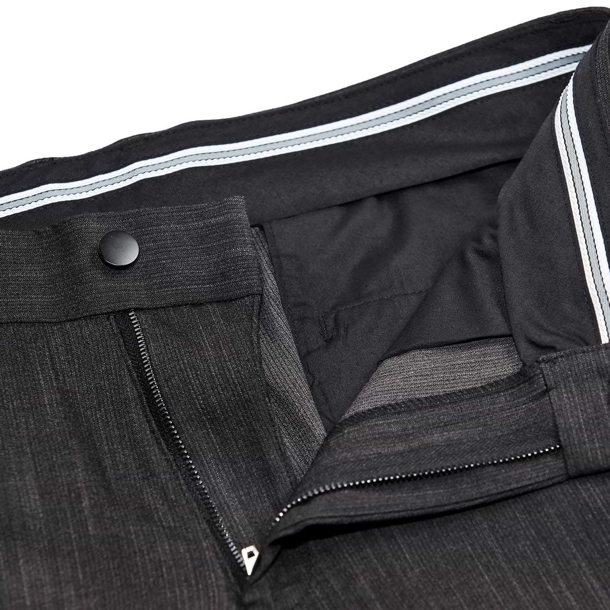 Athletic Fit Stretch Suit Pants - Heathered Charcoal