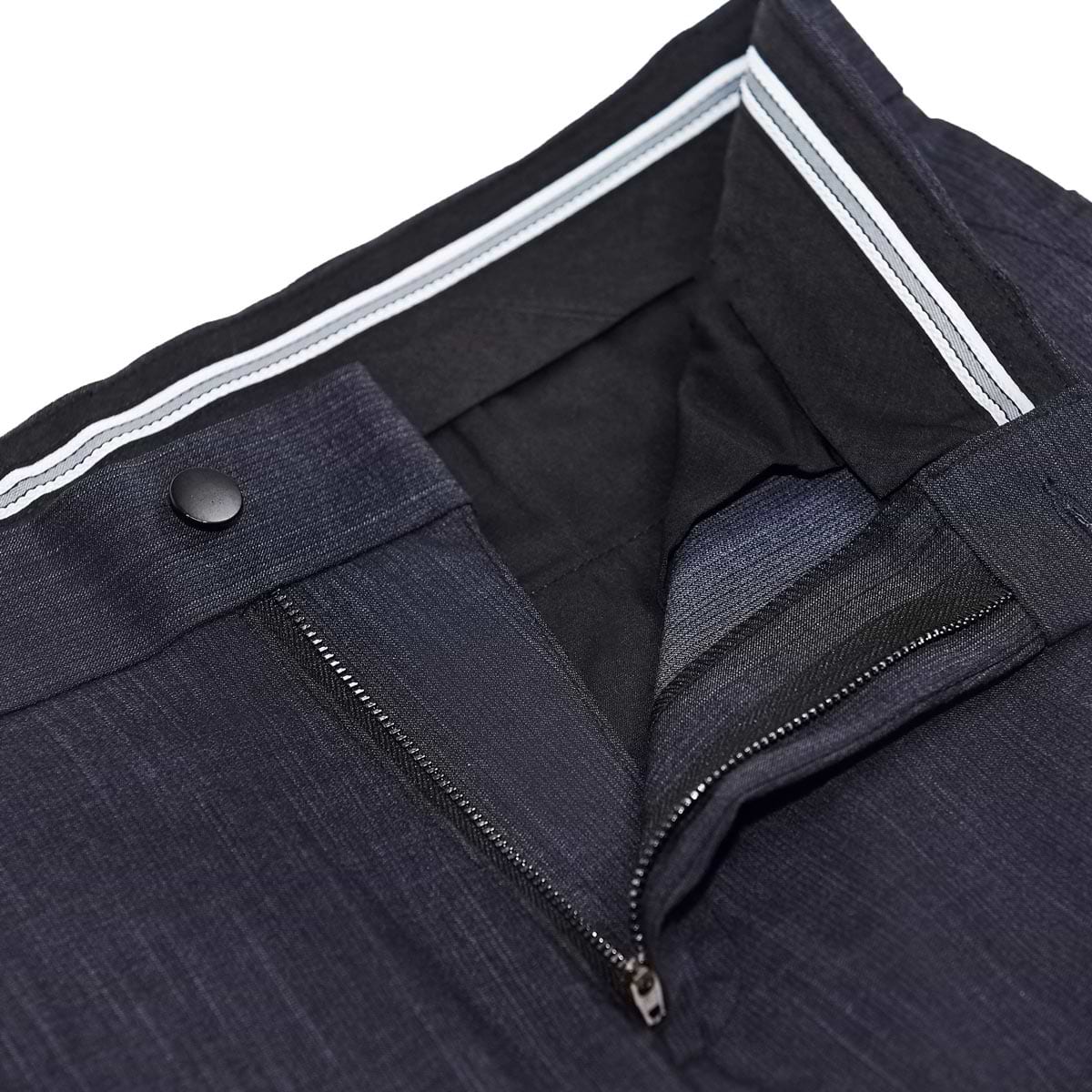 Athletic Fit Stretch Suit Pants - Heathered Midnight Navy