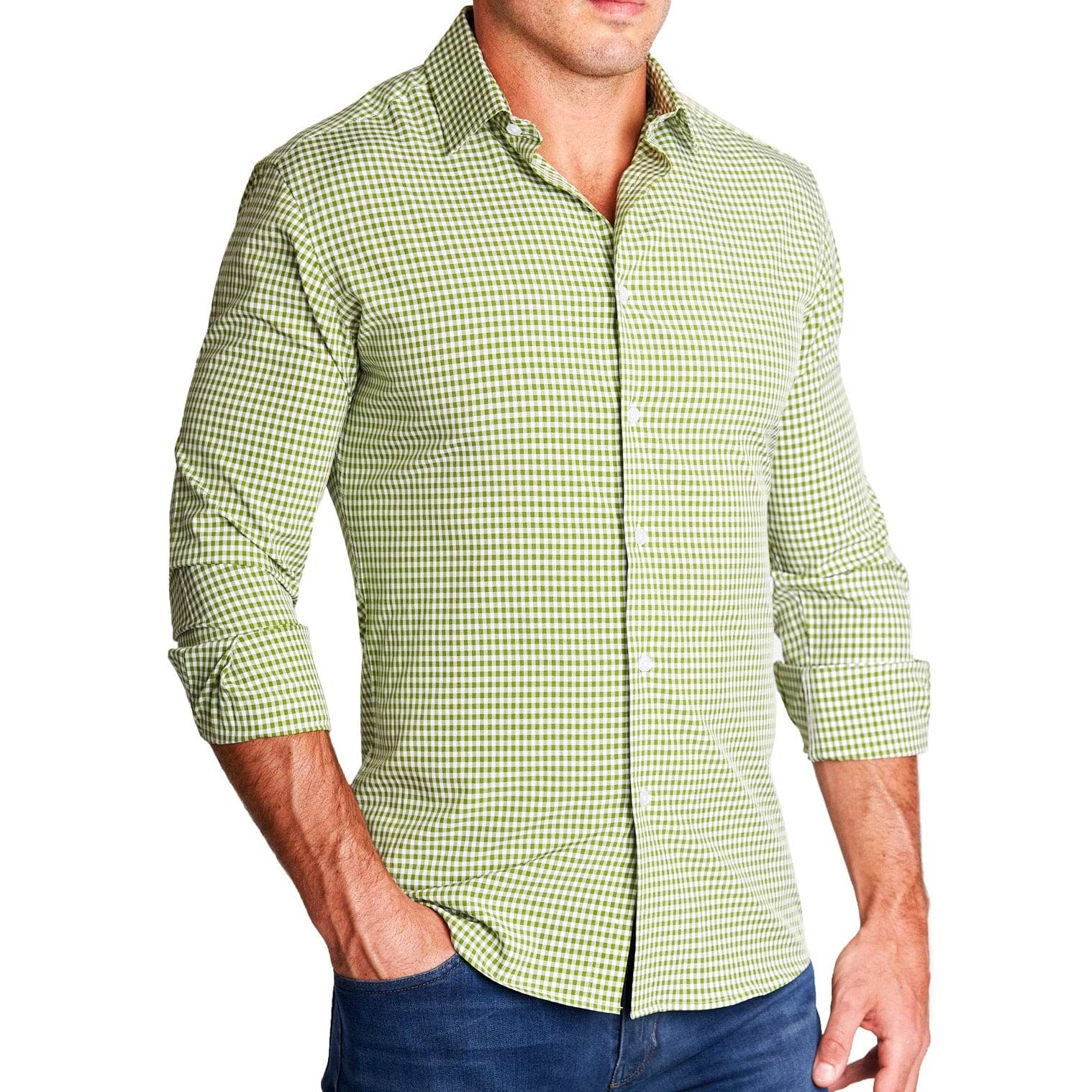 "The Dallas" Green Gingham