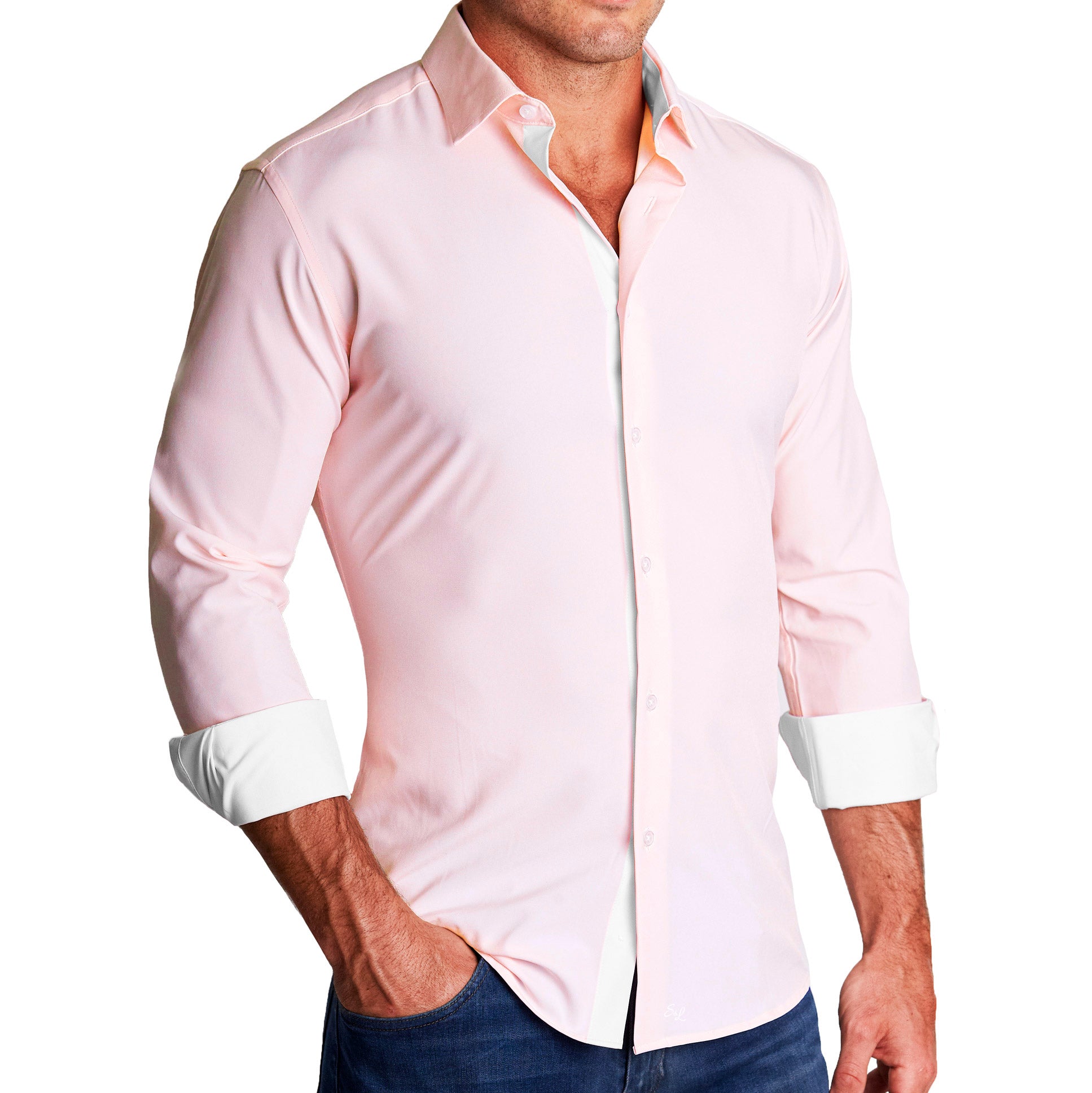 "The Travis" Solid Pink with Springer Trim