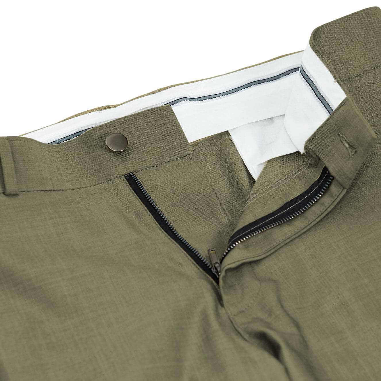 Athletic Fit Stretch Suit Pants - Heathered Olive
