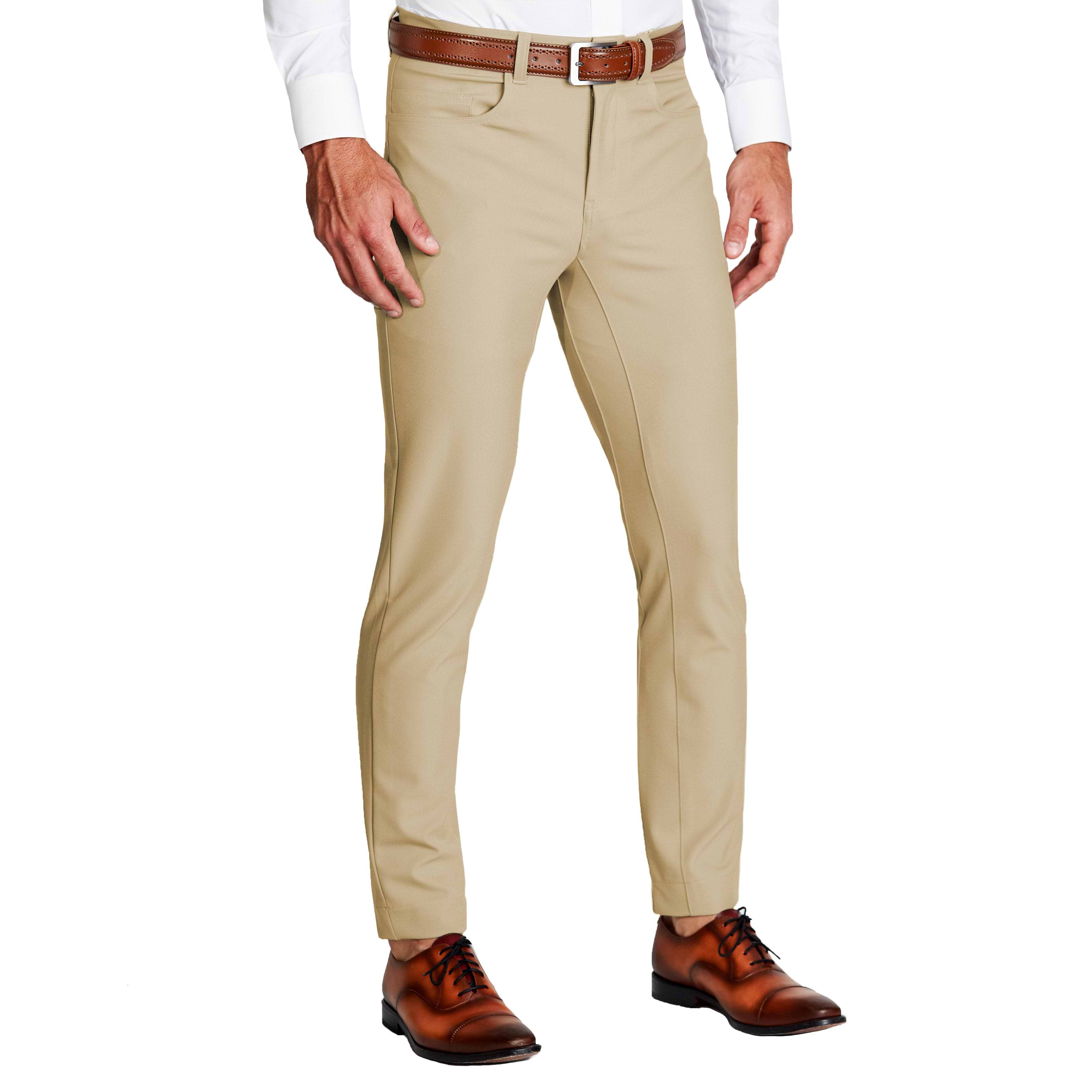 Buy FRATINI Khaki Knitech Collection -Men's Knitted Trouser With Super  Stretch | Shoppers Stop