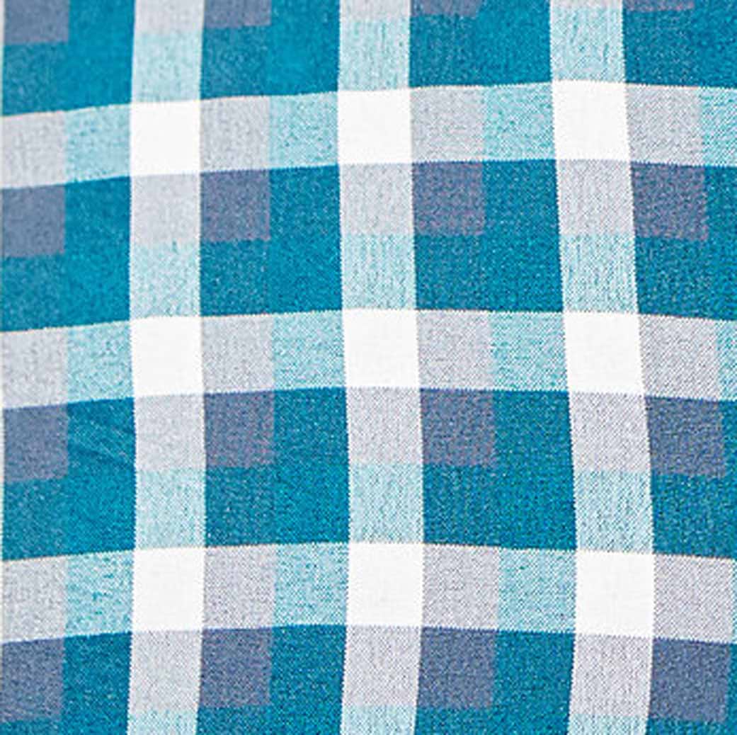 "The Bagley" Teal, Grey and White Triple Check