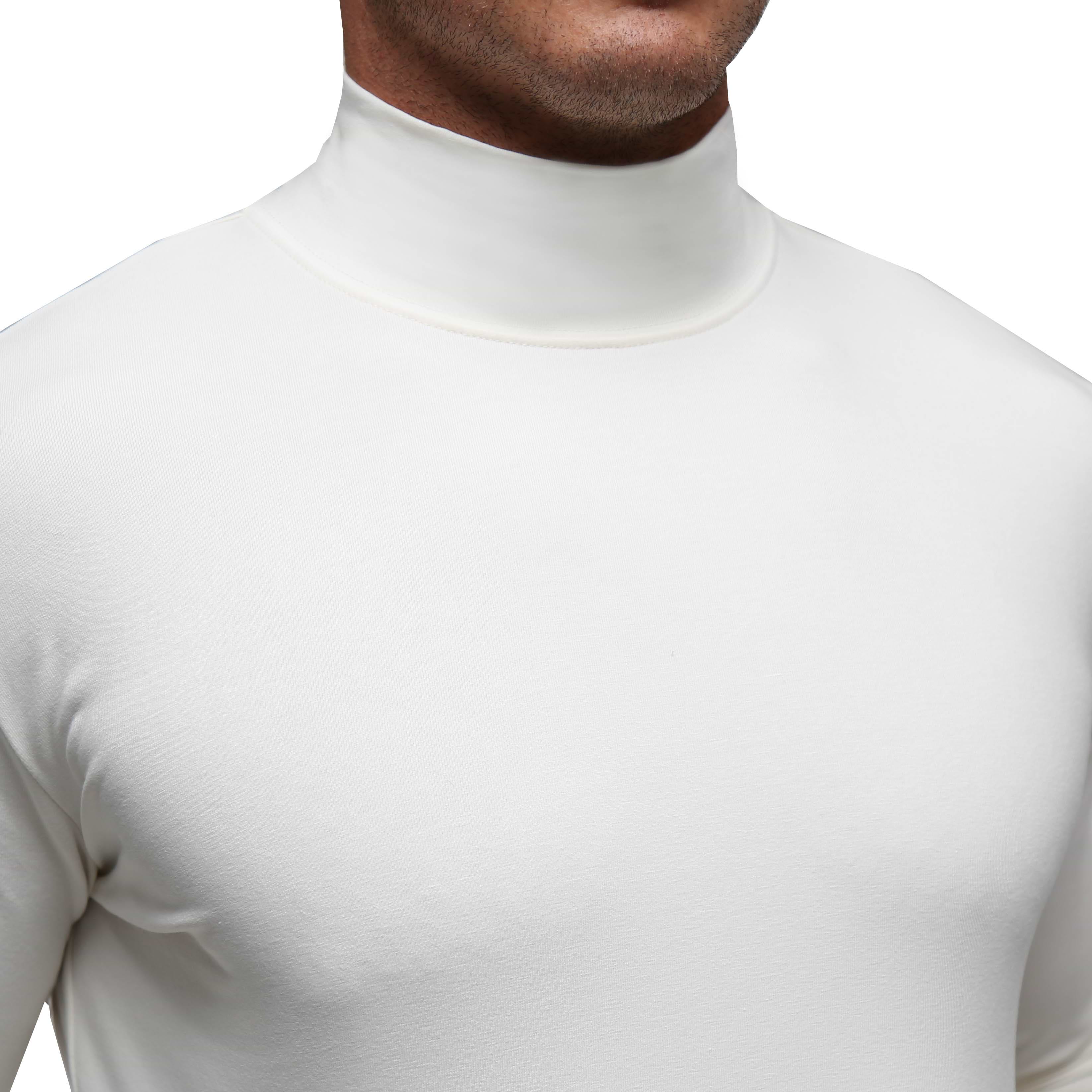 Cream mock turtleneck shop