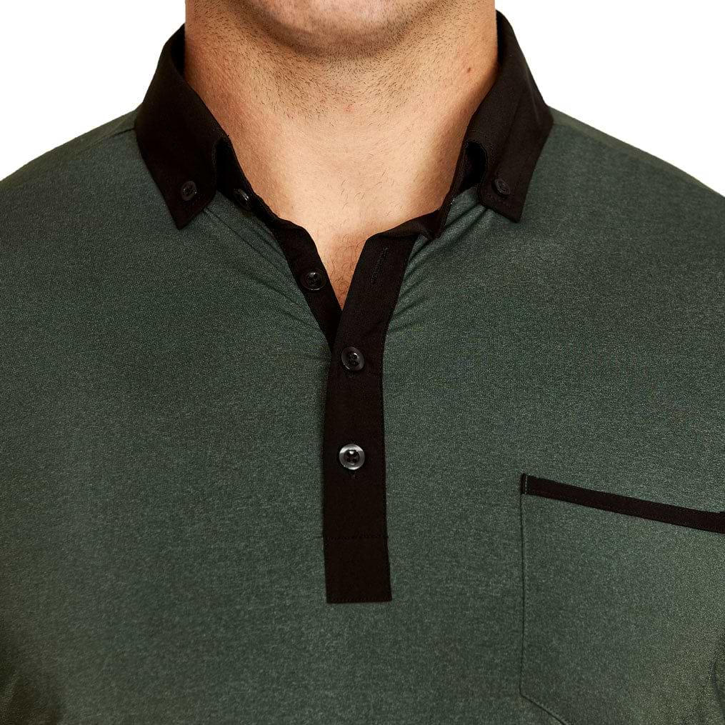 Army green polo shirt hot sale