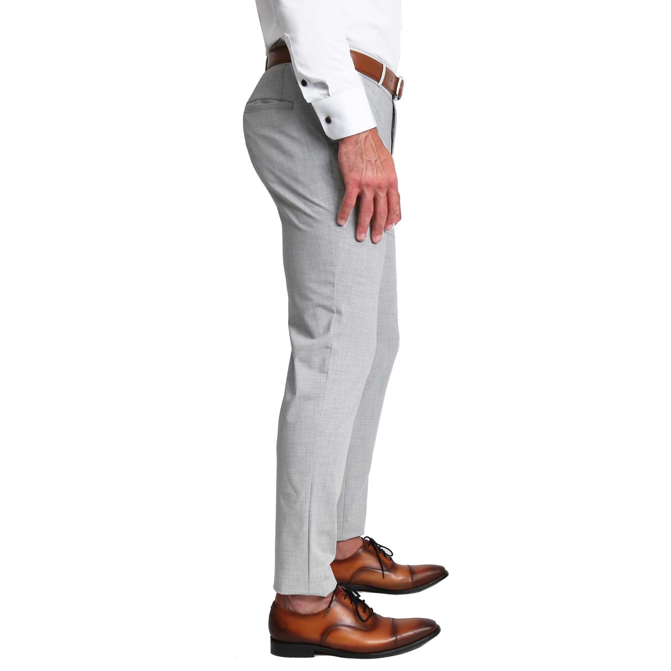 Sixth Element light grey cotton casual trouser - G3-MCT0555 | G3fashion.com