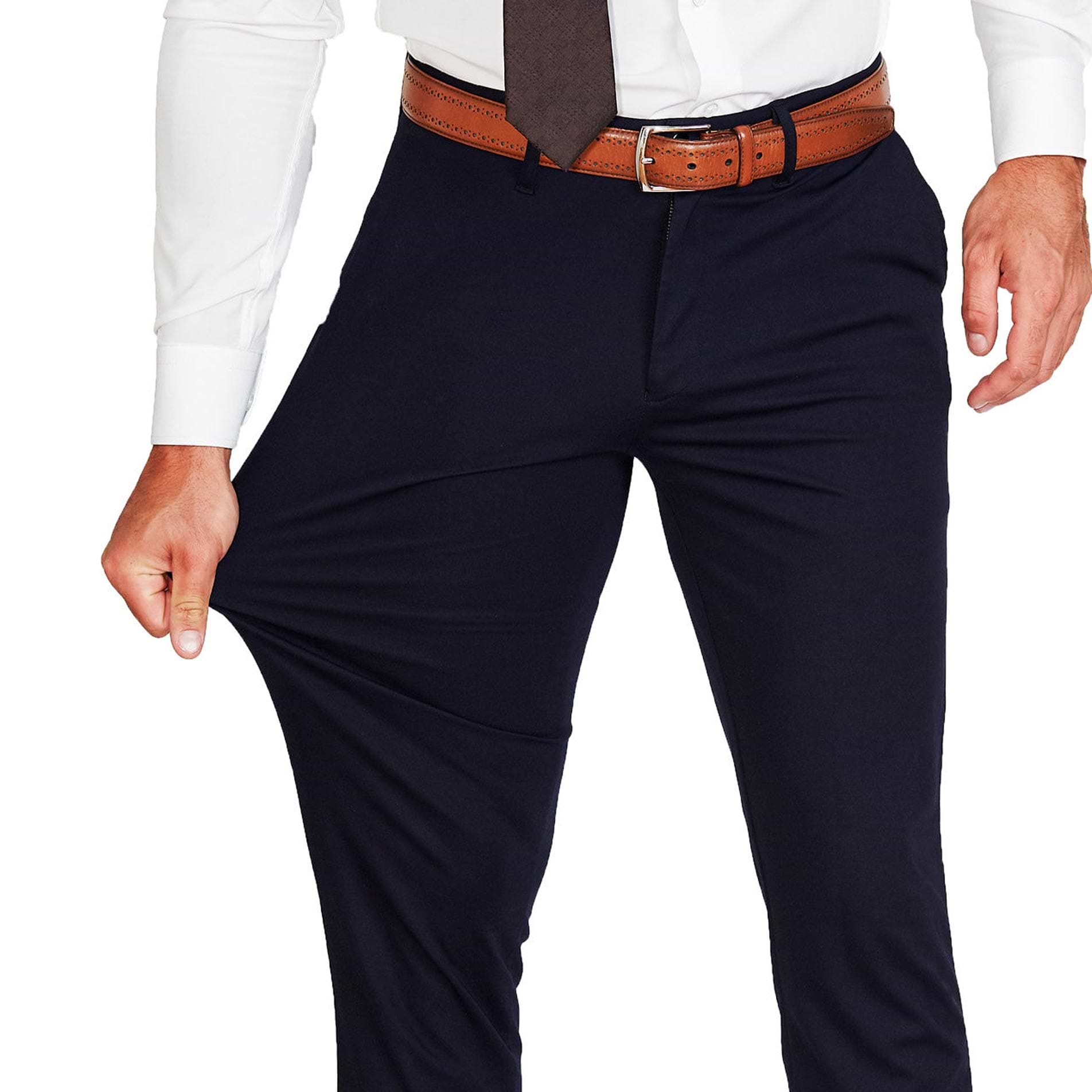 Buy VILLAIN Men's Formal Trousers - Slim Fit Formal Pants - Navy Blue  Online at Best Prices in India - JioMart.