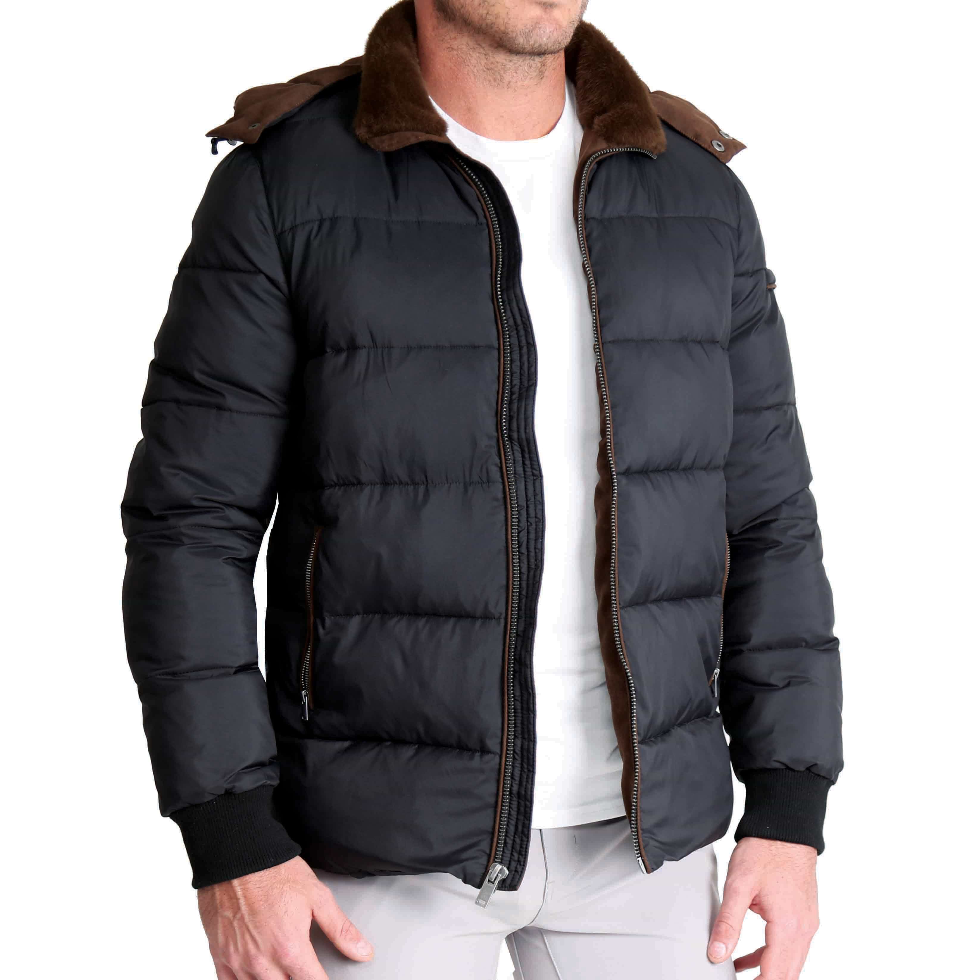Free country woven hooded water resistant heavyweight puffer jacket 2025