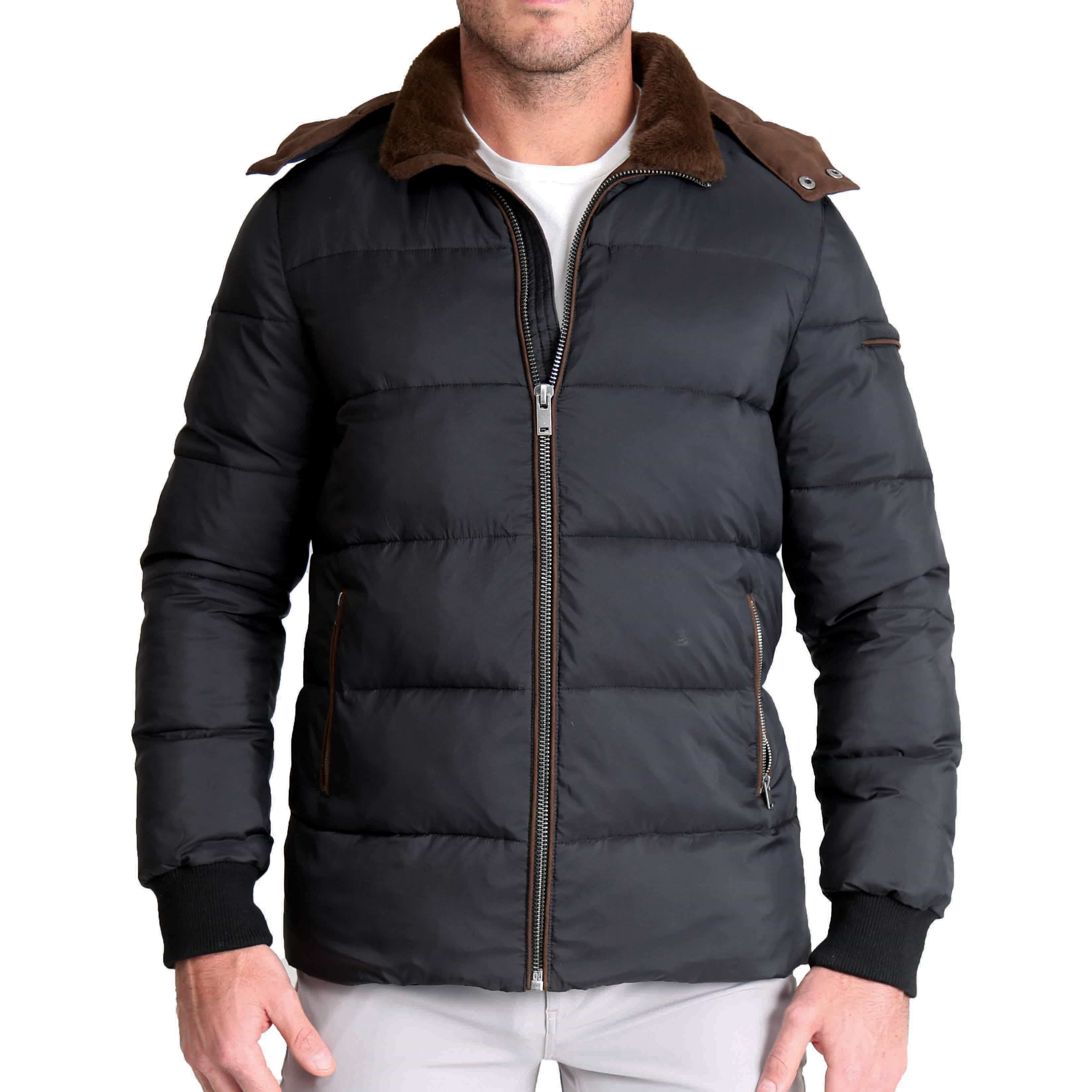 Free country woven hooded water resistant heavyweight puffer jacket sales