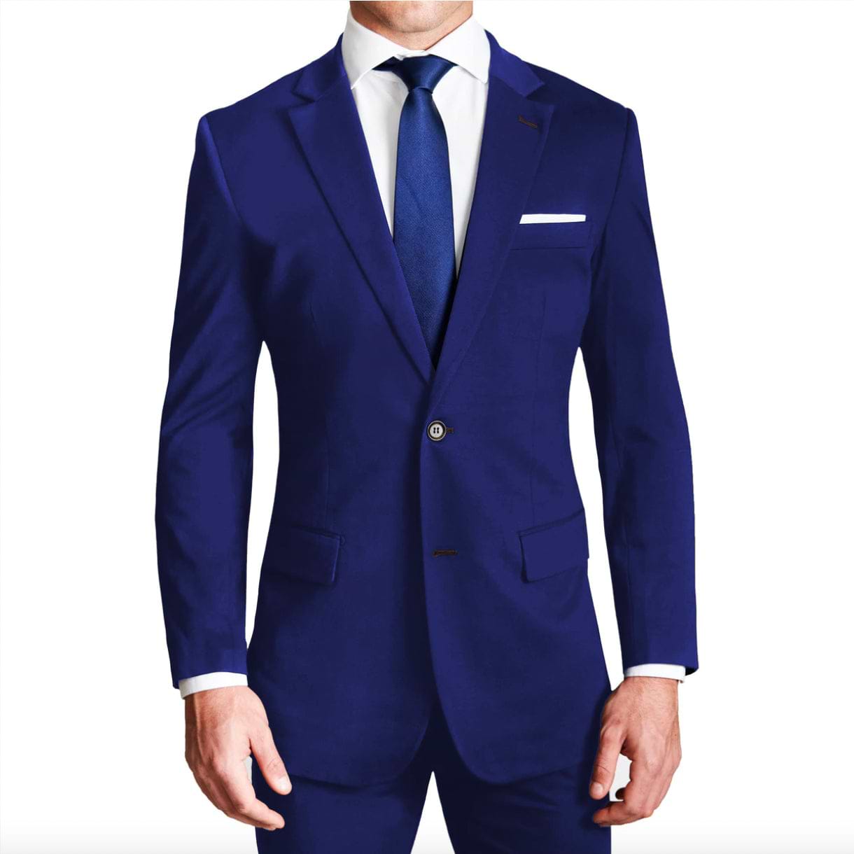 Royal blue tuxedo shirt outlet