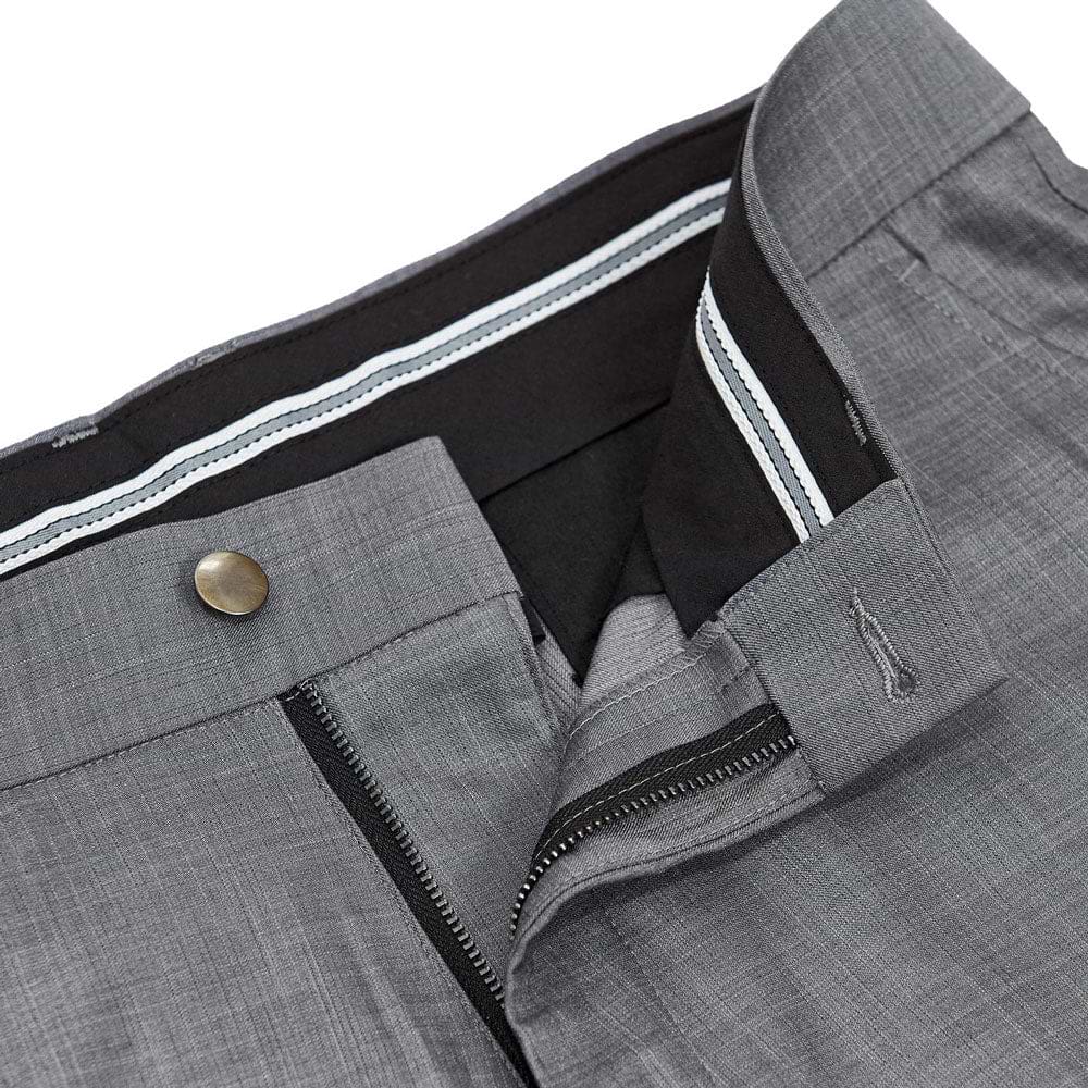 Men's Light Grey Twill Classic Fit Suit Pants