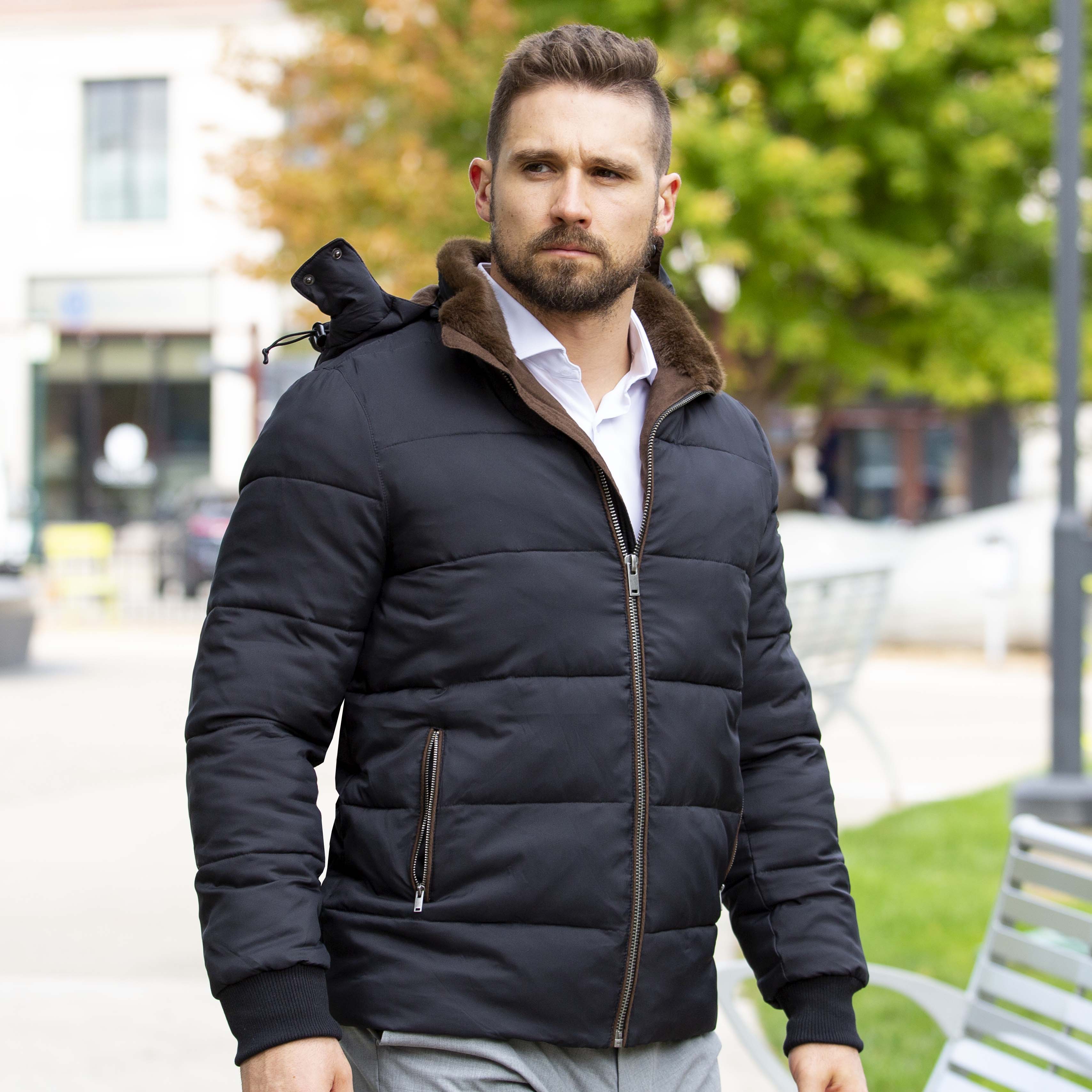 Black puffer jacket down clearance
