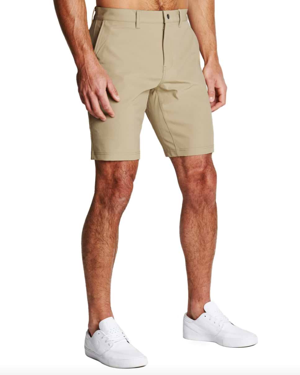 Athletic Fit Shorts Mid Khaki - Main Image