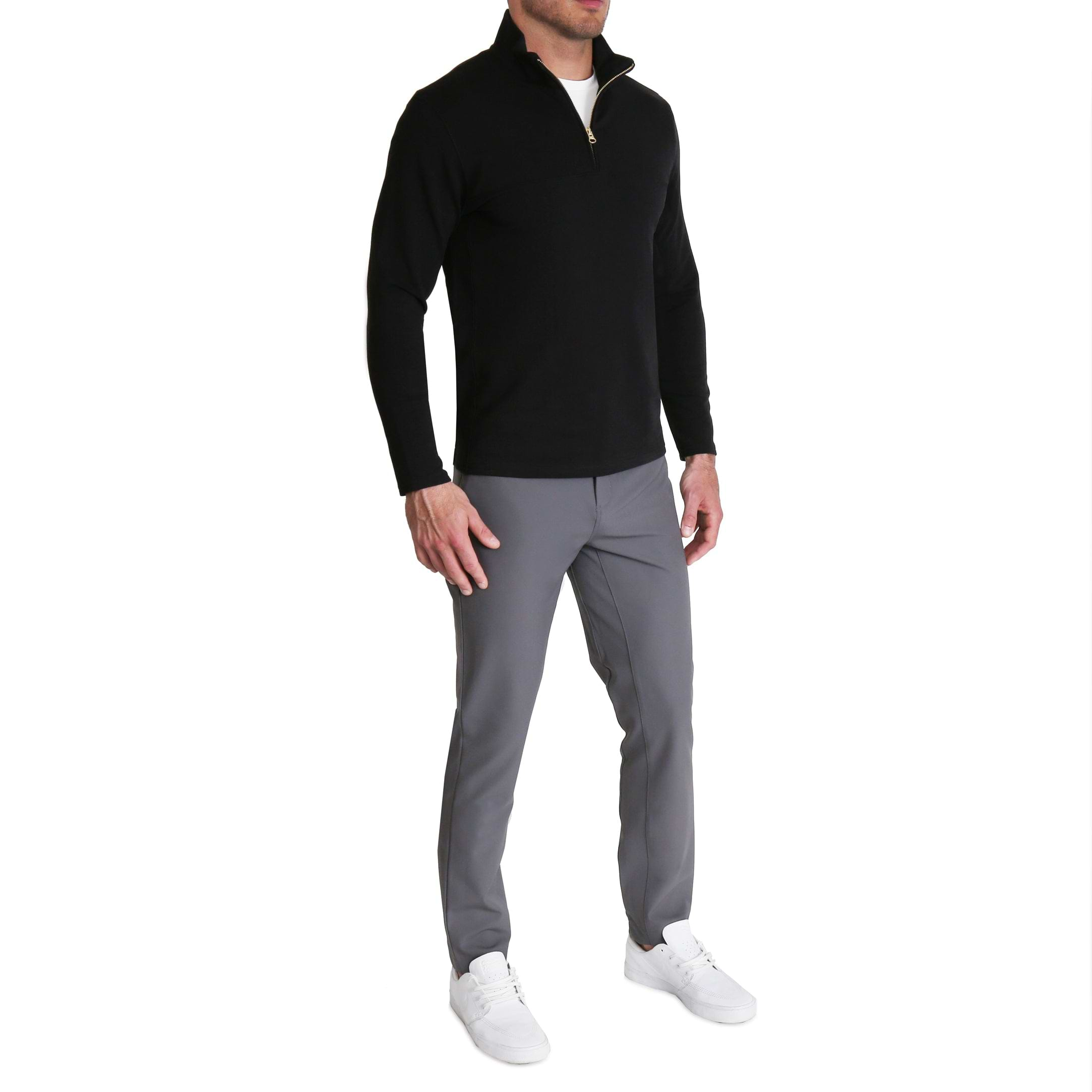 Mens dress quarter online zip