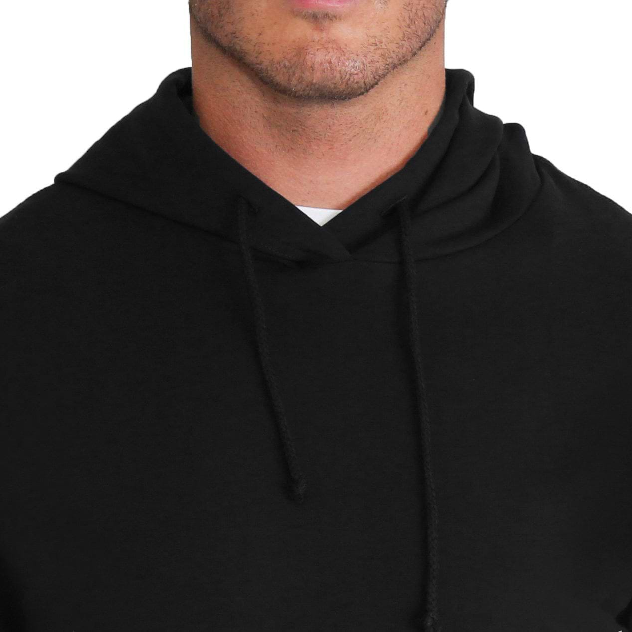 Solid black clearance pullover hoodie