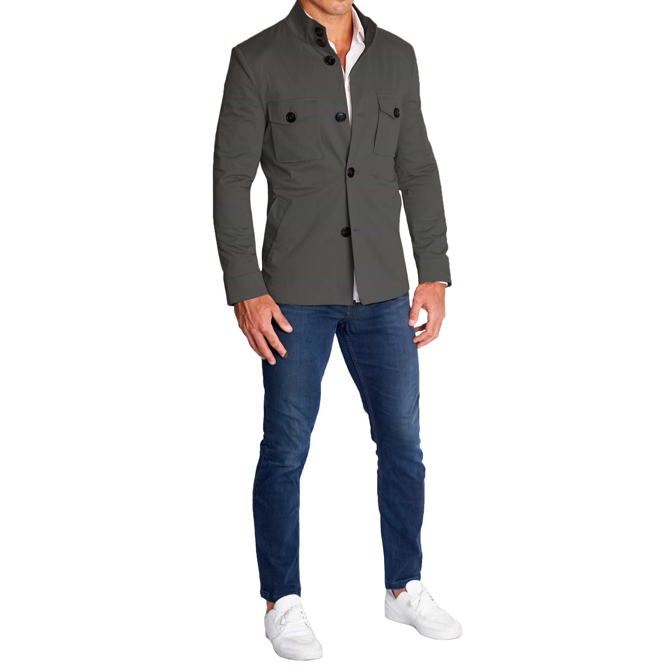 Mens grey field jacket outlet