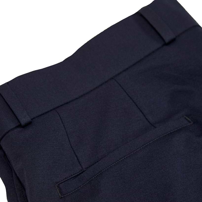Buy Men Navy Slim Fit Solid Casual Trousers Online - 800488 | Allen Solly