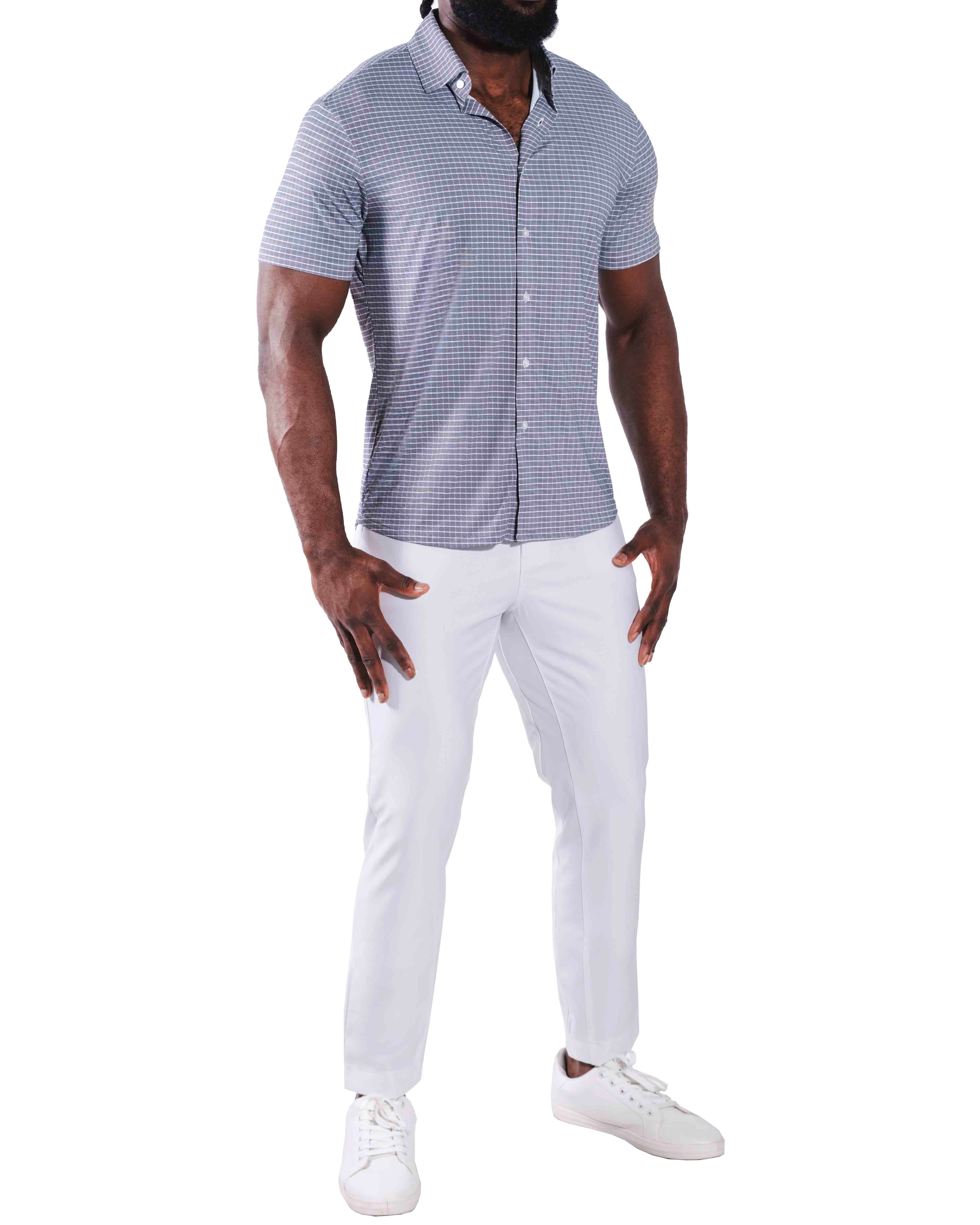 "The Bridgestone" Big Check Grey