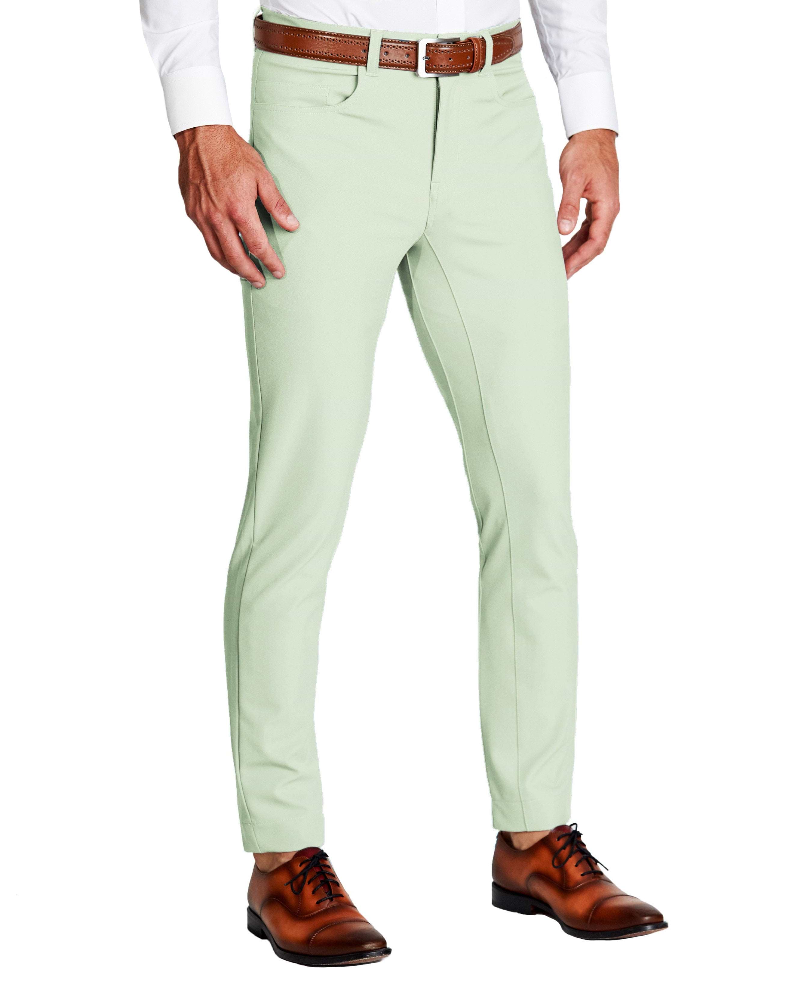 Athletic Fit Stretch Tech Chino - Mint Green