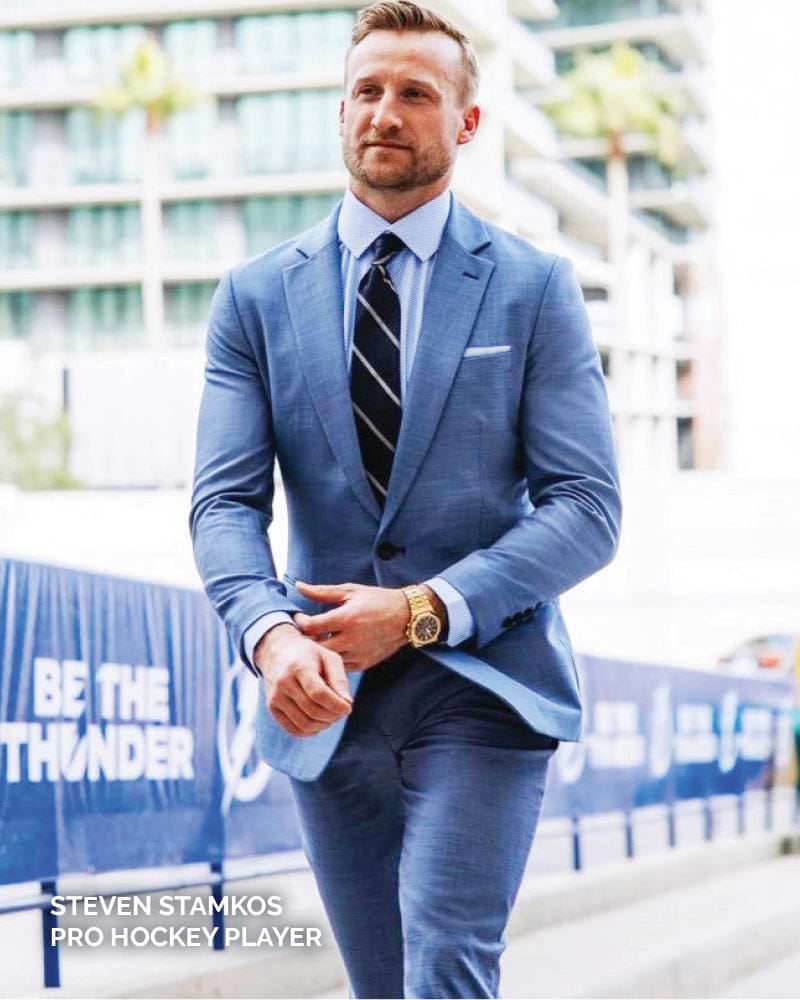 sky blue shirt combination tie