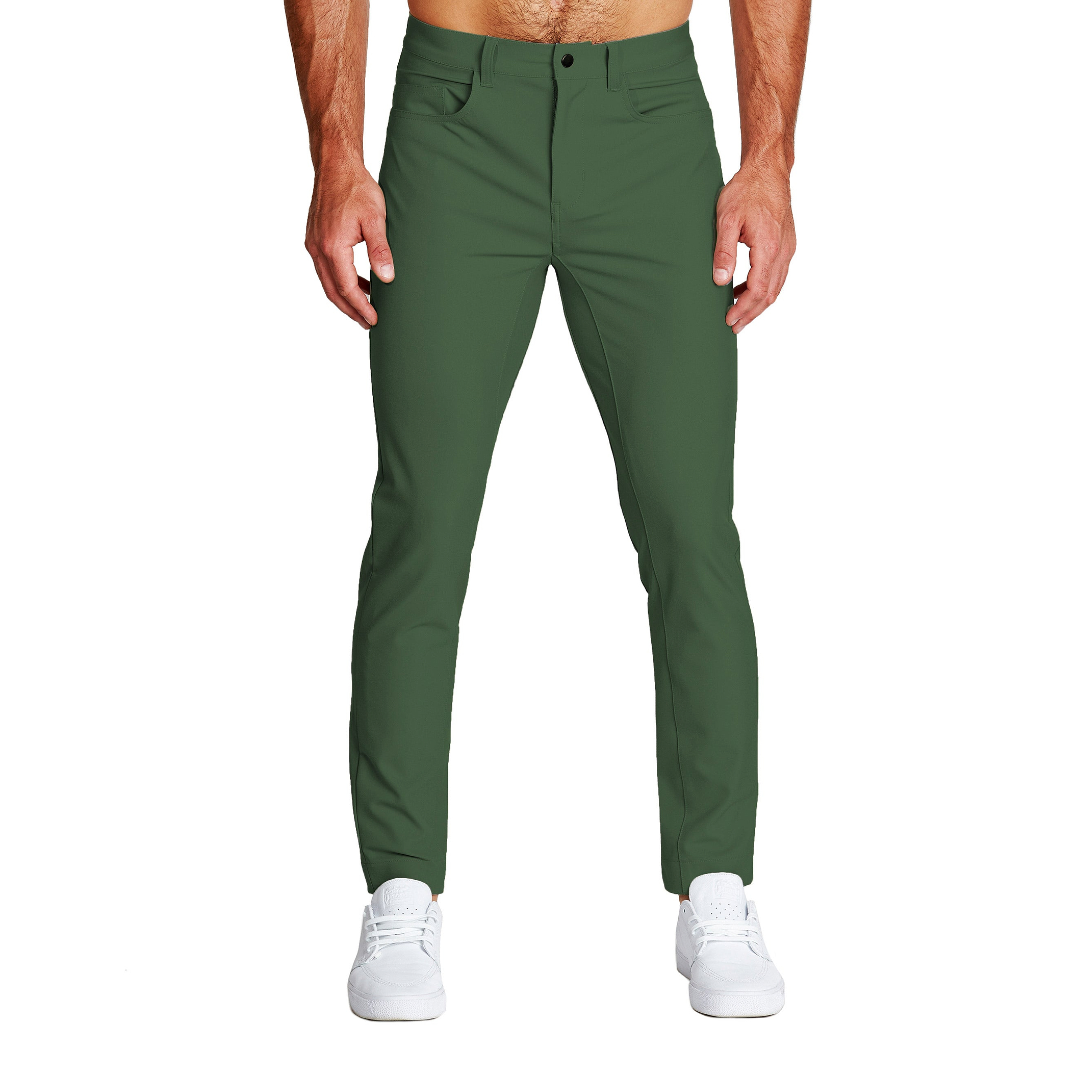 Athletic Fit Stretch Tech Chino - Hunter Green
