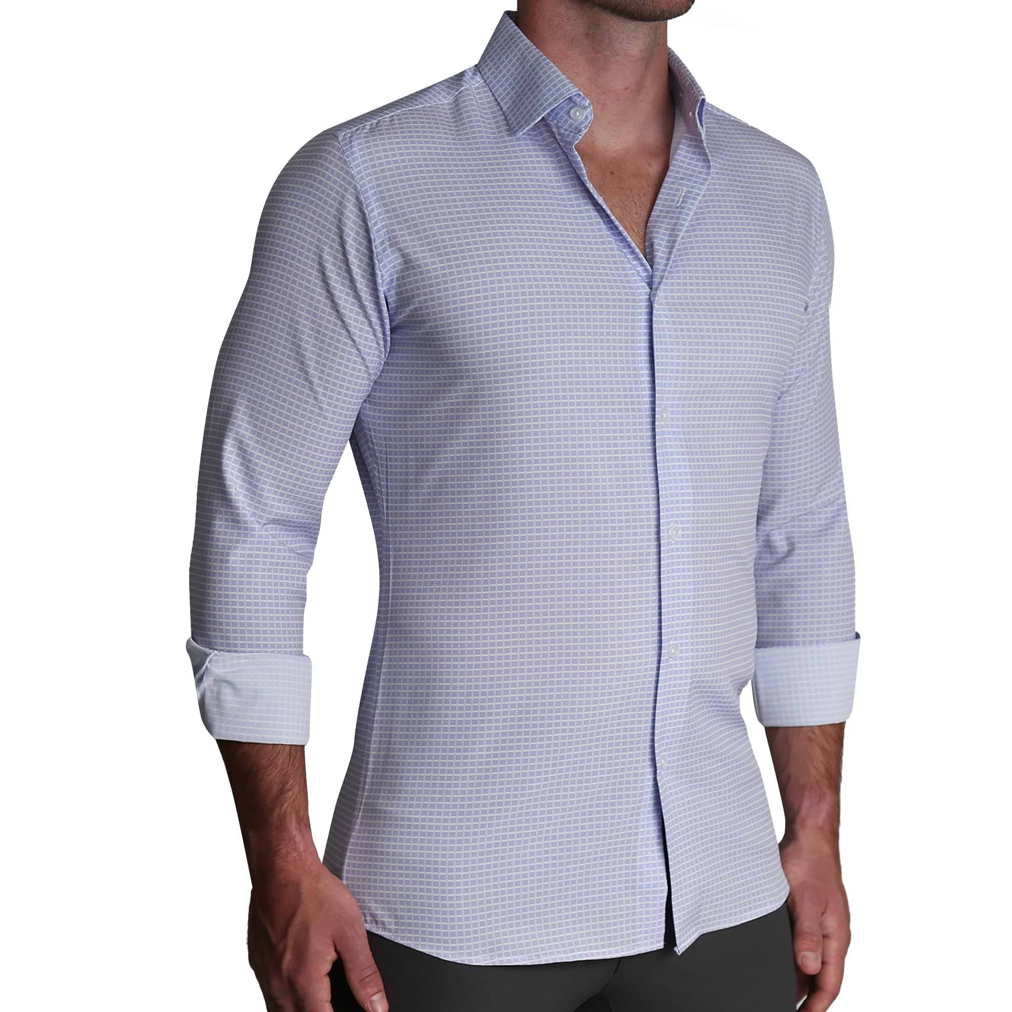 "The Xavier" Lavender with White Windowpane