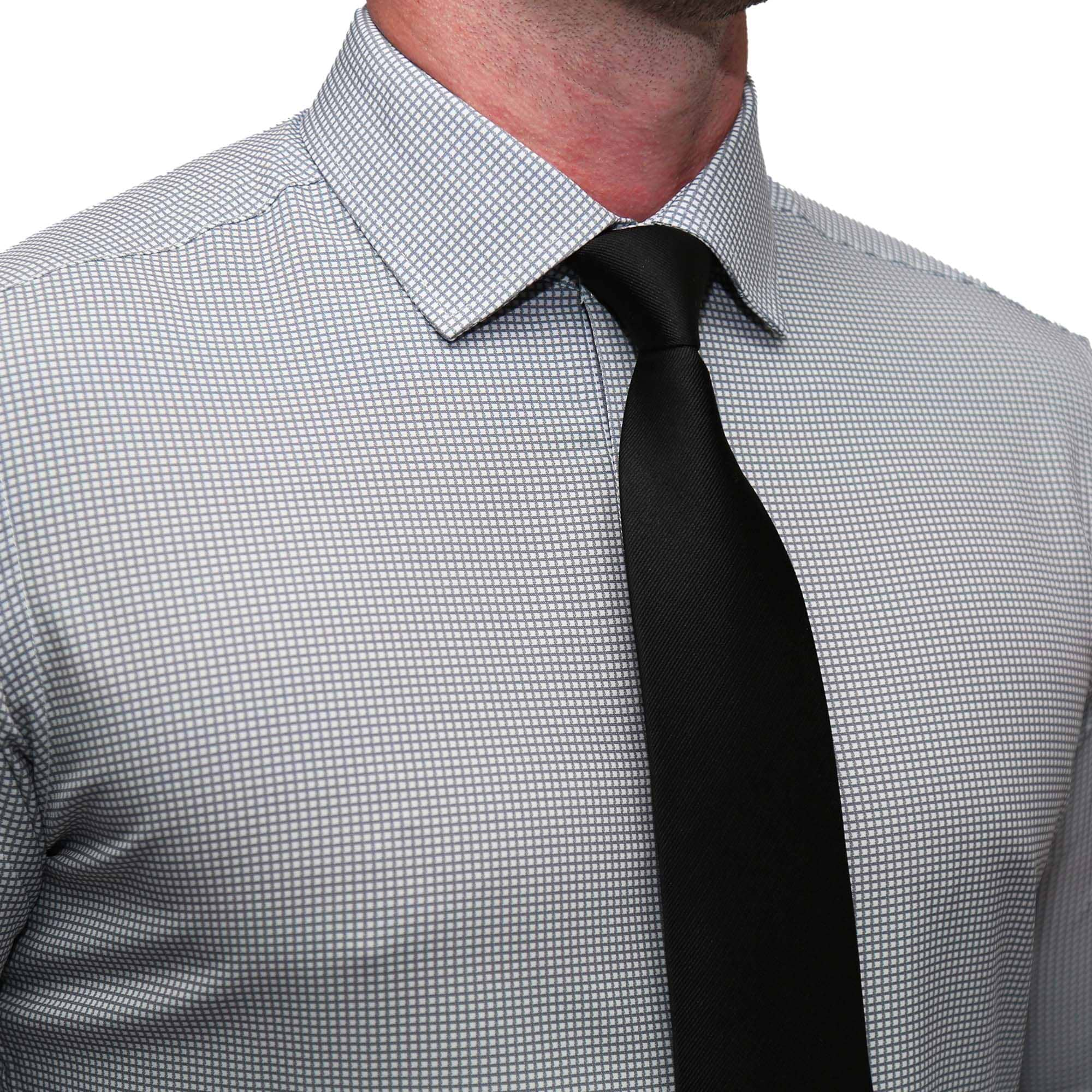 "The Harris" Grey Roped Windowpane