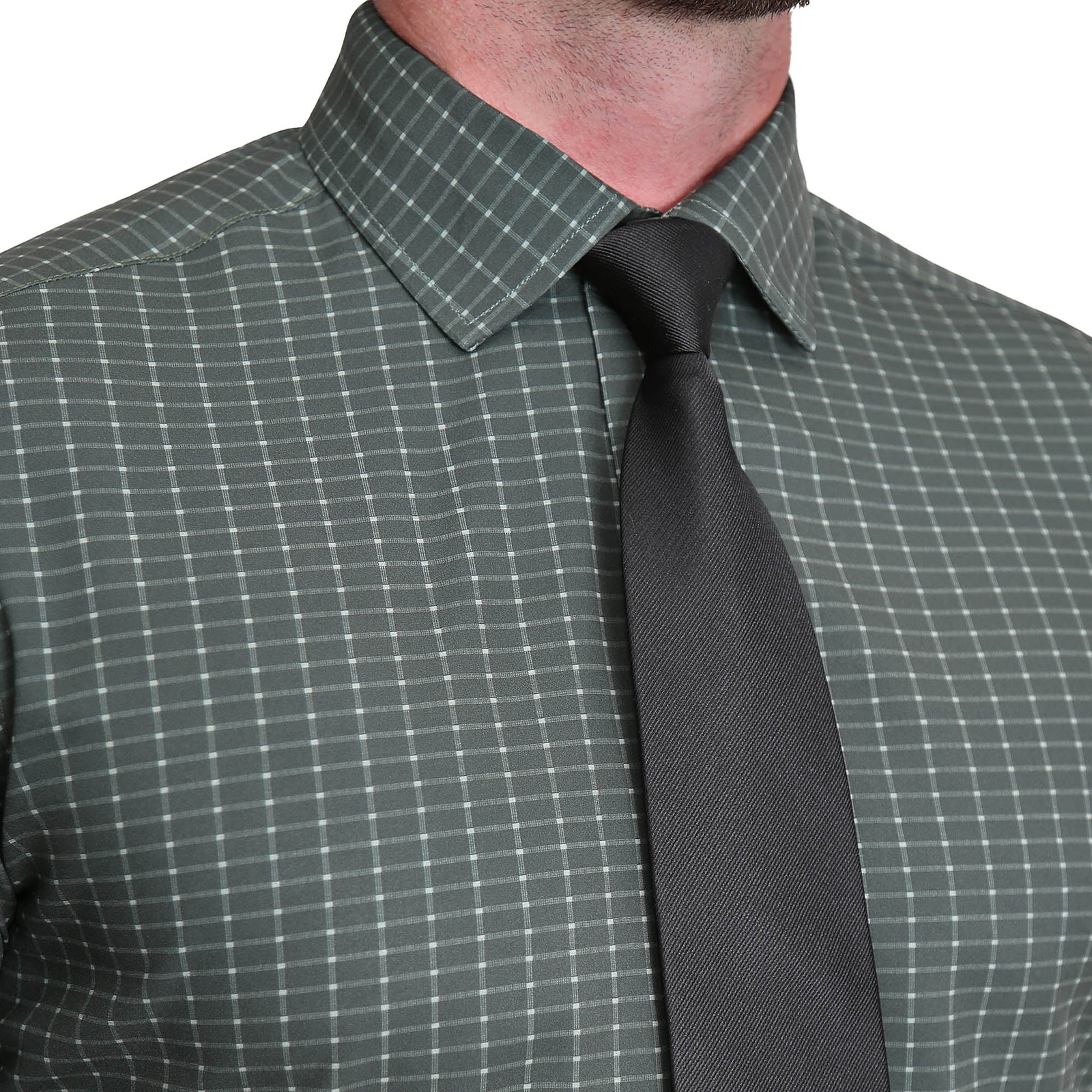 "The Colby" Dark Green & Mint Windowpane
