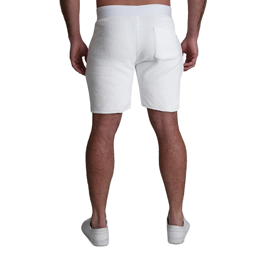 Terry Cloth Bungalow Shorts - White