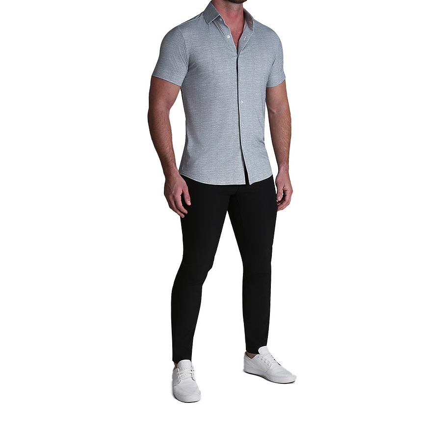 "The Jefferson" Light Grey Printed Linen