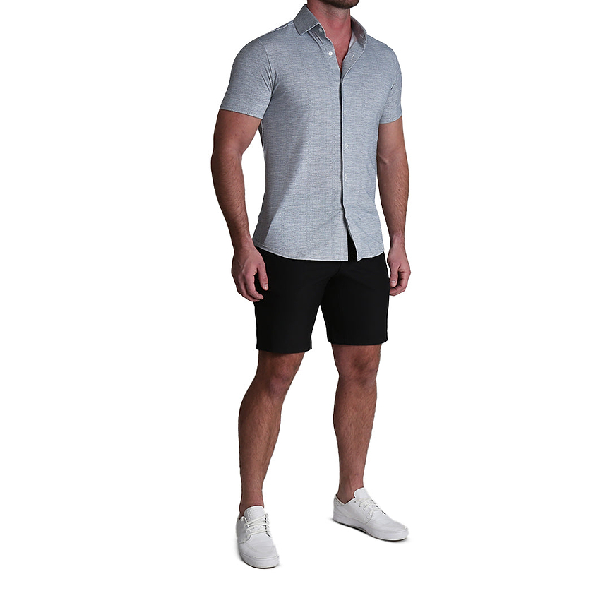 "The Jefferson" Light Grey Printed Linen