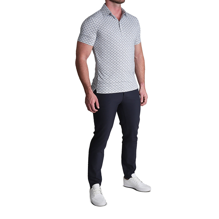 "The Lorenzo" Navy & White Jacquard