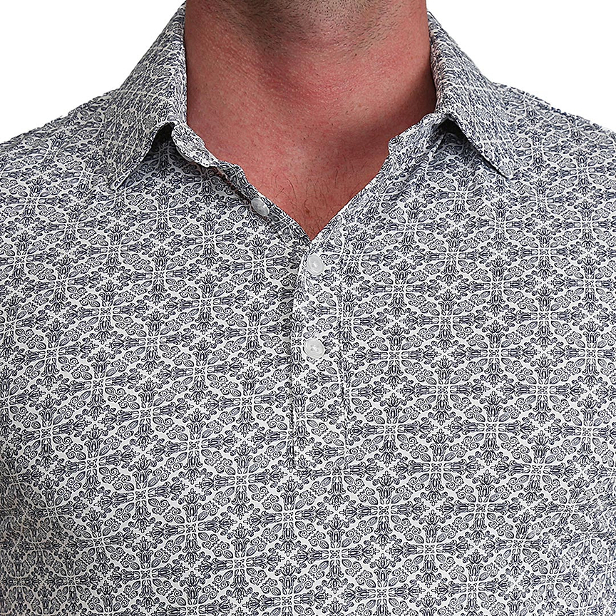 "The Lorenzo" Navy & White Jacquard