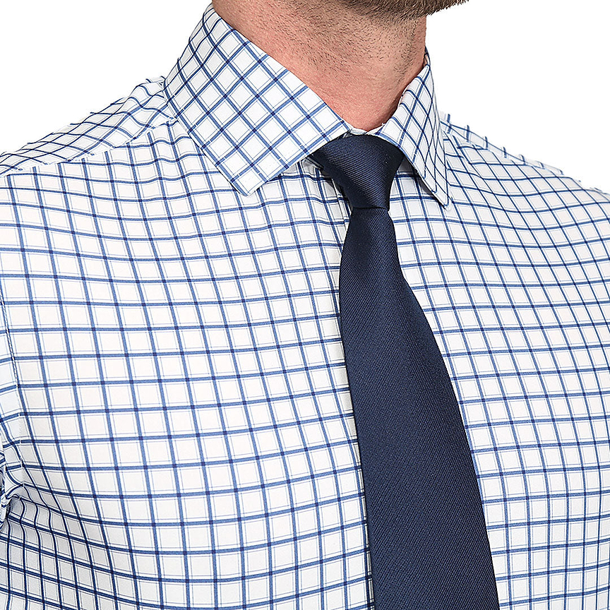 "The Elias" Light Navy Windowpane
