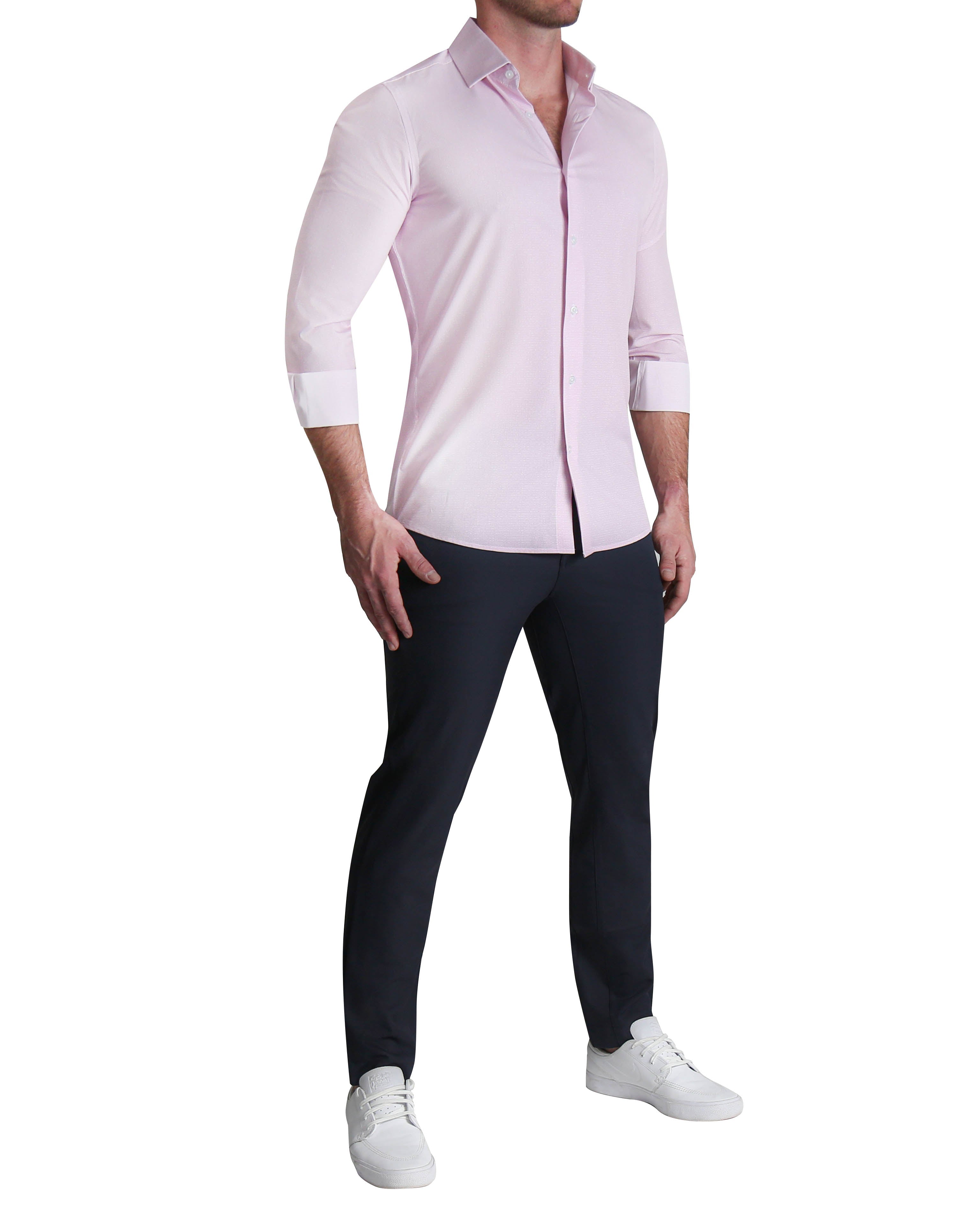 ''The Winchester" Pink Weave - Classic Fit